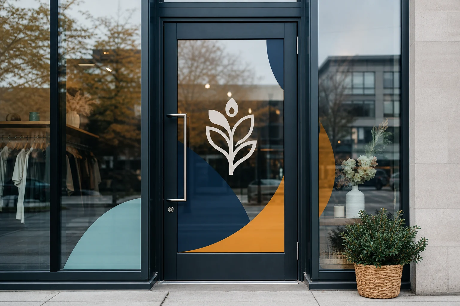 Finished Custom Window Decals installation example